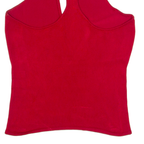 RALPH LAUREN Womens Racer Back Vest Red Sleeveless Viscose M