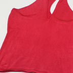 RALPH LAUREN Womens Racer Back Vest Red Sleeveless Viscose M