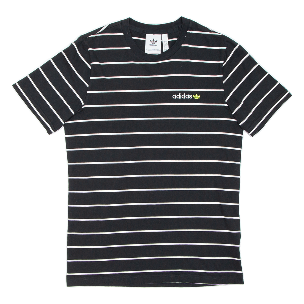 ADIDAS Womens T-Shirt Black Short Sleeve XS