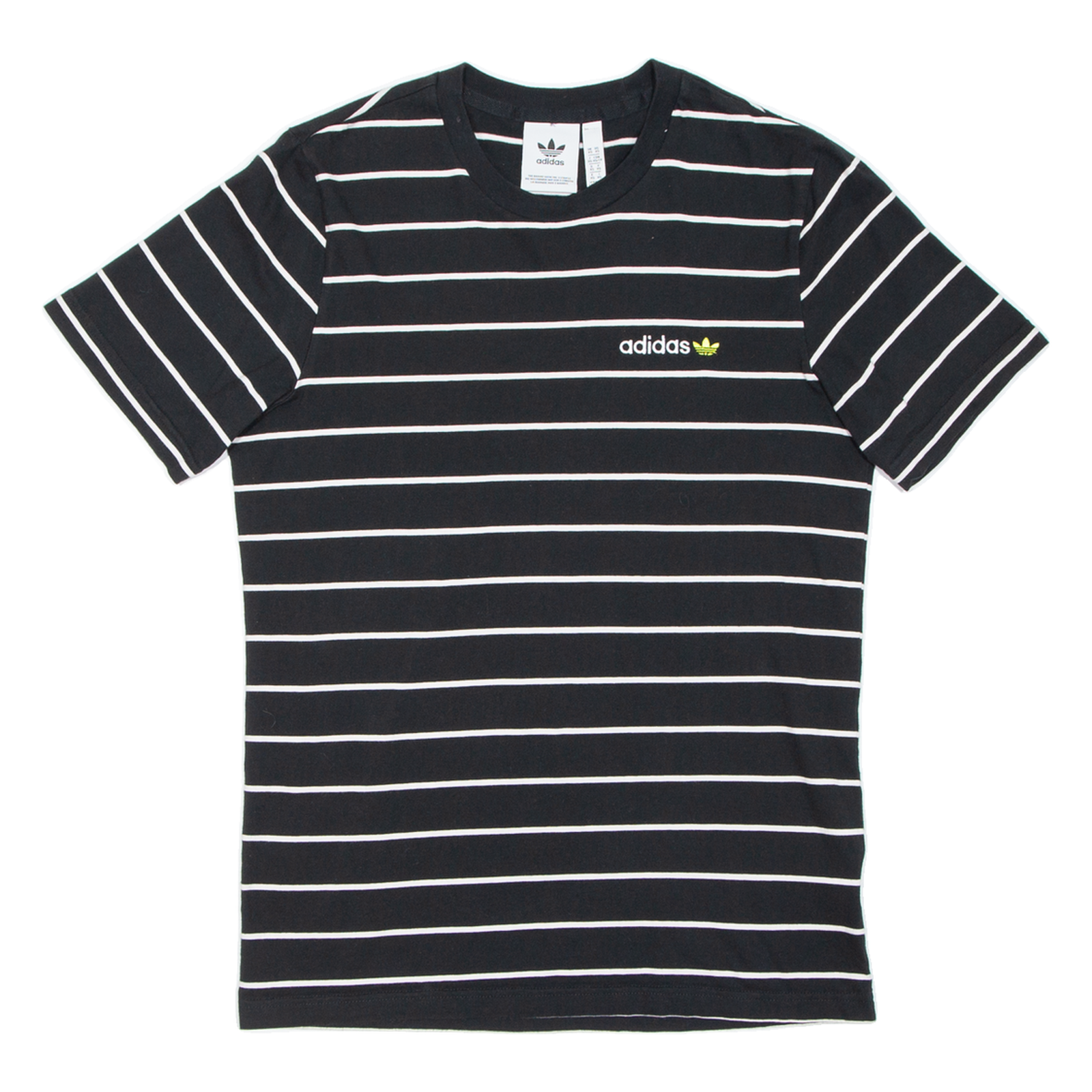 ADIDAS Womens T-Shirt Black Short Sleeve XS