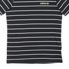 ADIDAS Womens T-Shirt Black Short Sleeve XS