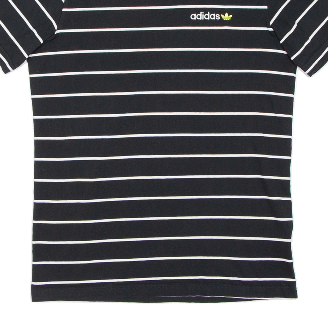 ADIDAS Womens T-Shirt Black Short Sleeve XS