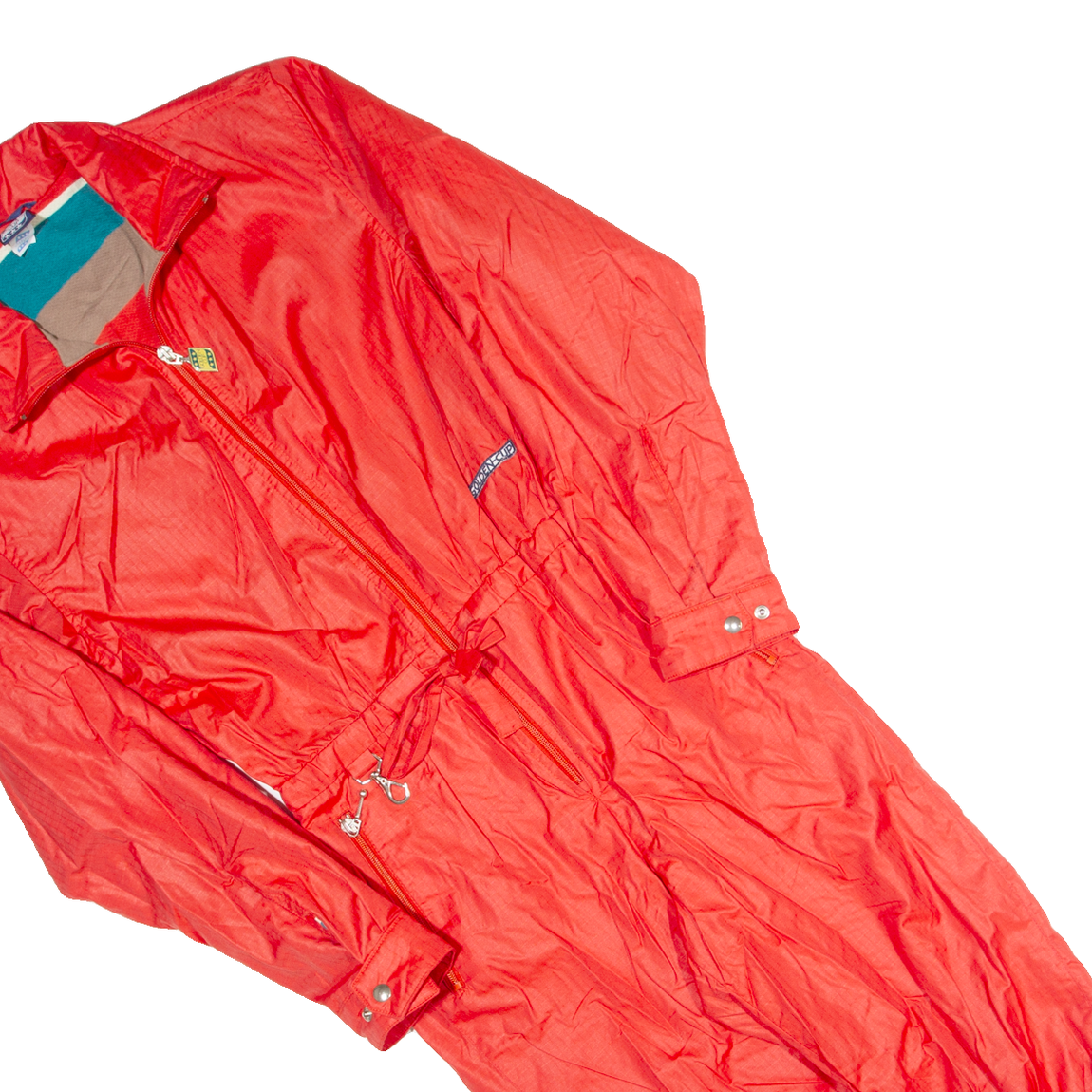 Vintage GOLDEN CUP 3/4 Length Womens Ski Suit Red 90s Regular S W28 L19