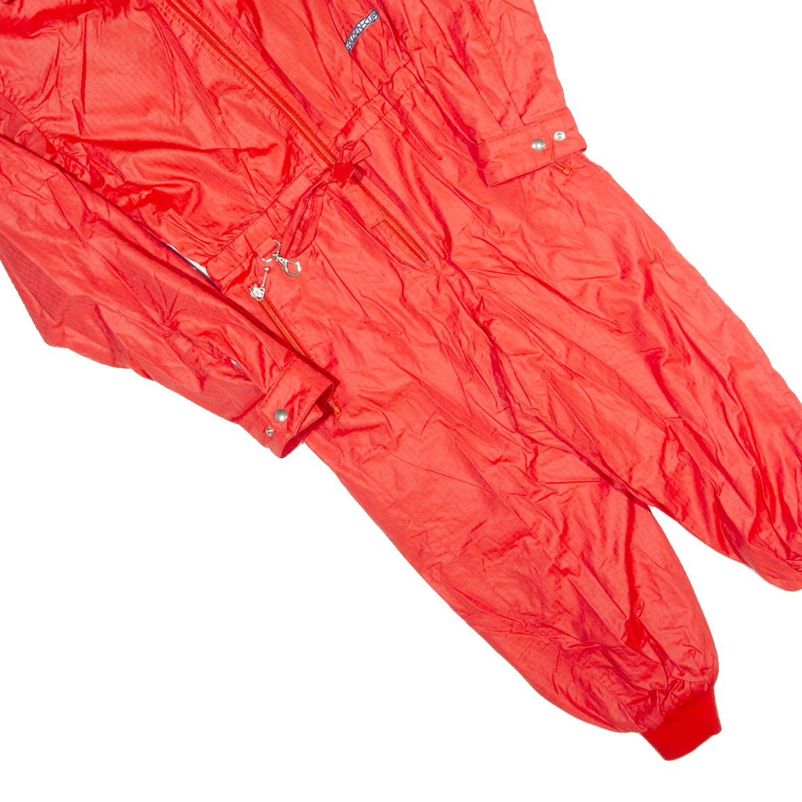 Vintage GOLDEN CUP 3/4 Length Womens Ski Suit Red 90s Regular S W28 L19