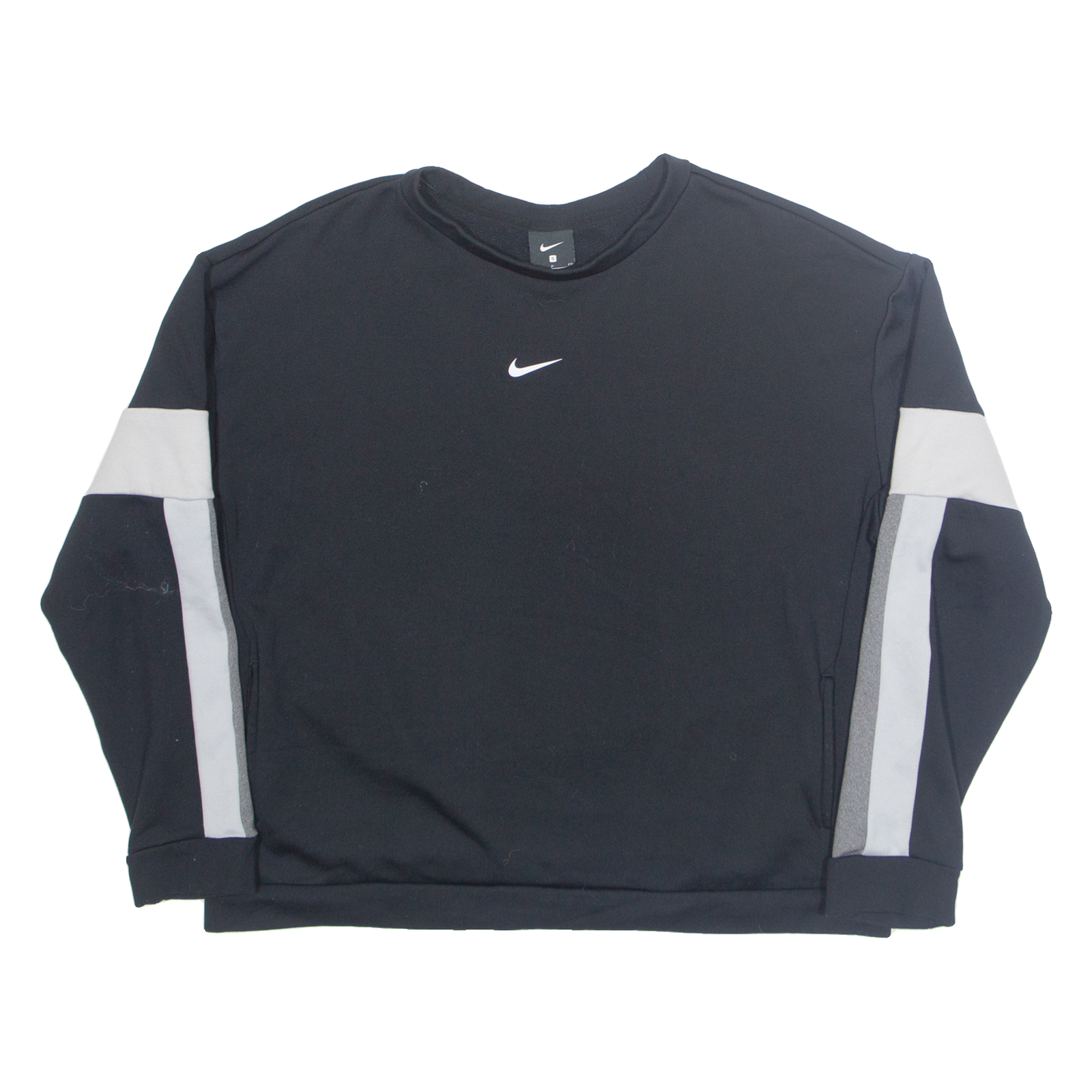 NIKE Womens Sweatshirt Black S