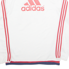 ADIDAS Manchester United FC Mens Sweatshirt White 1/4 Zip S