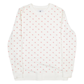 CALVIN KLEIN JEANS Womens Sweatshirt White Roll Neck M