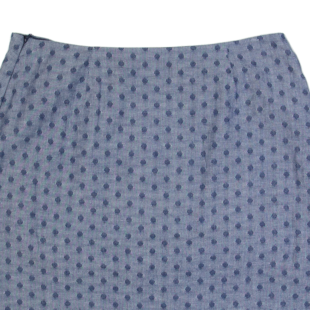 LAURA ASHLEY Womens Straight Skirt Black Short Polka Dot UK 12