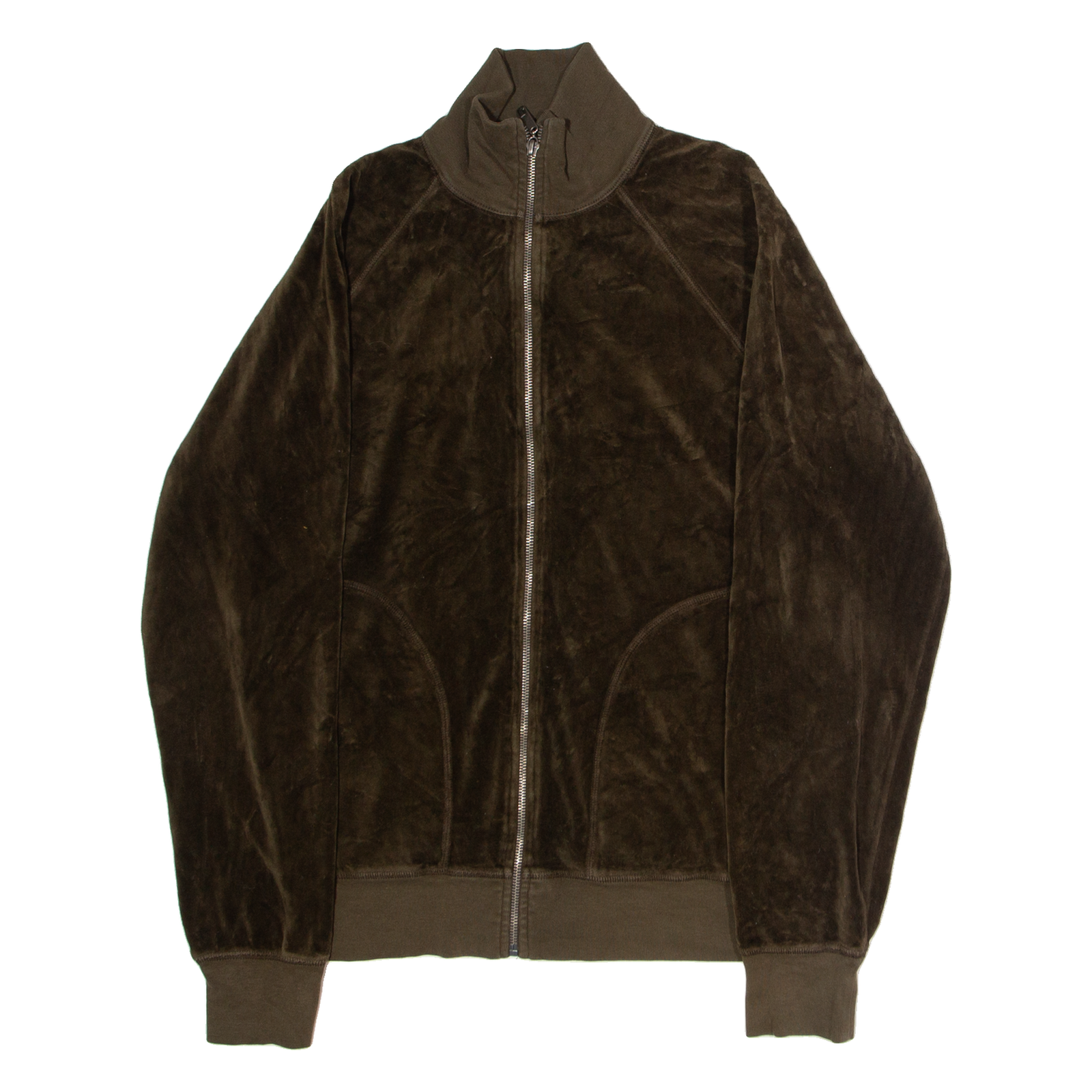 JUICY COUTURE Womens Track Jacket Green Velvet M