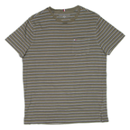 TOMMY HILFIGER Womens T-Shirt Green Short Sleeve M