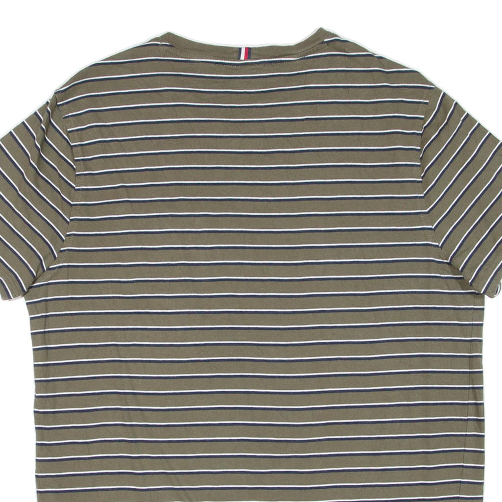 TOMMY HILFIGER Womens T-Shirt Green Short Sleeve M