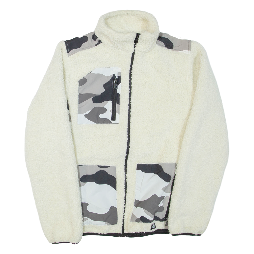 DICKIES Mens Fleece Jacket Cream XS