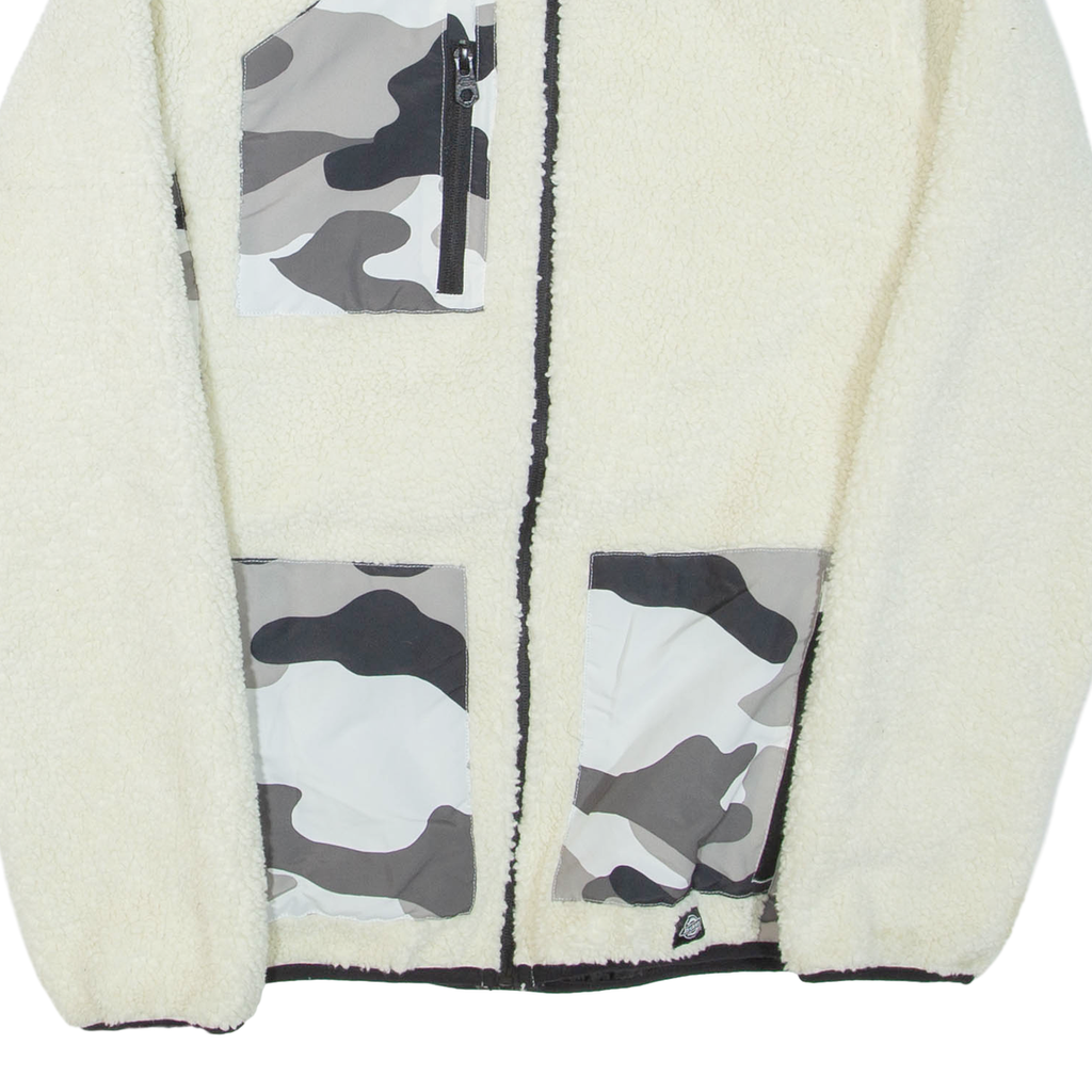 DICKIES Mens Fleece Jacket Cream XS