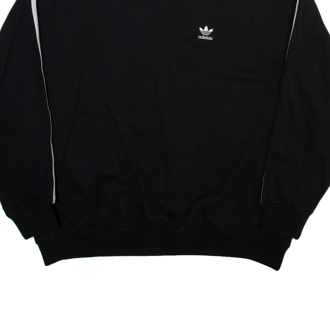 ADIDAS ORIGINALS Womens Sweatshirt Black Crew Neck UK 8