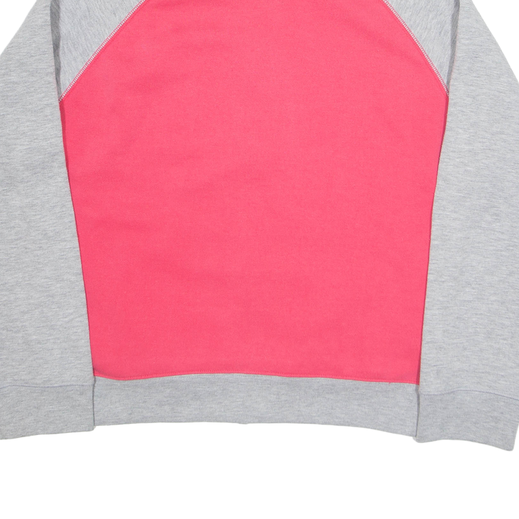 REEBOK Zip Up Womens Sweatshirt Pink High Neck UK 14