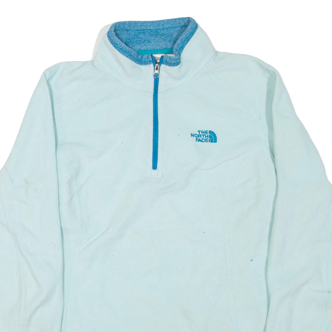 THE NORTH FACE Womens Fleece Blue 1/4 Zip S