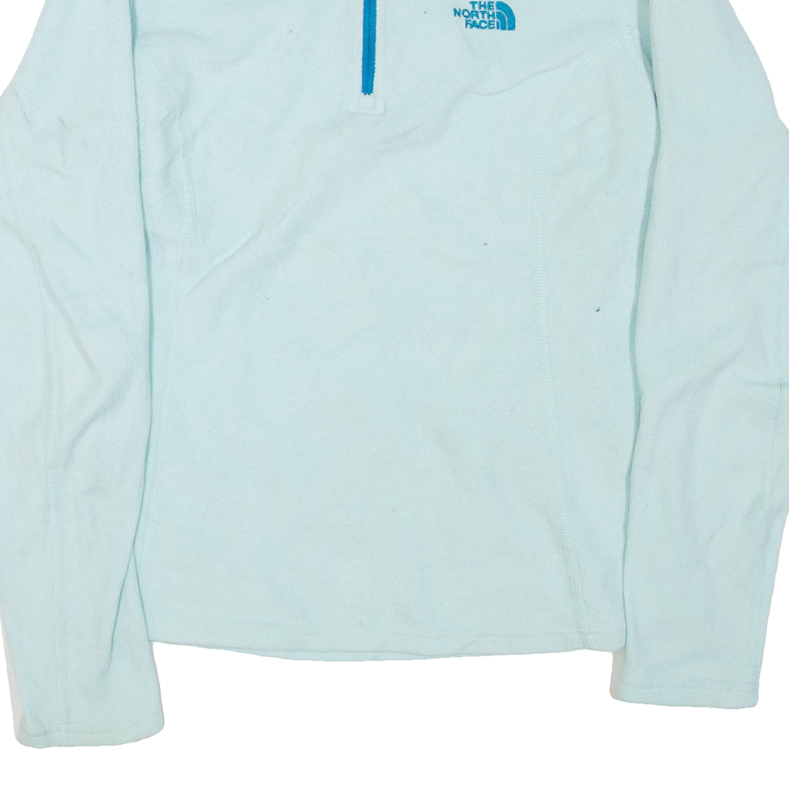 THE NORTH FACE Womens Fleece Blue 1/4 Zip S