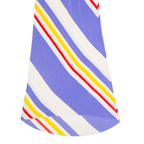 JUICY COUTURE Womens Maxi Skirt Blue Long Silk Striped S