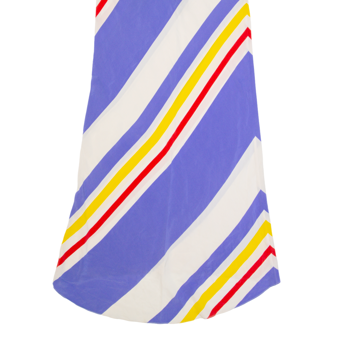 JUICY COUTURE Womens Maxi Skirt Blue Long Silk Striped S