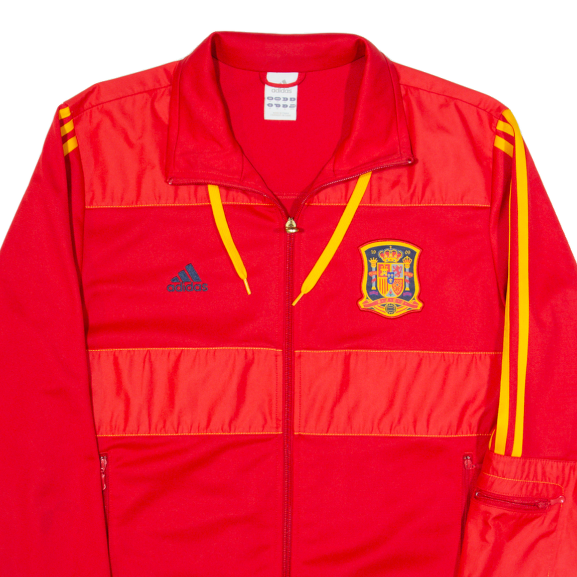 ADIDAS Spanish National Football Team Mens Track Jacket Red M