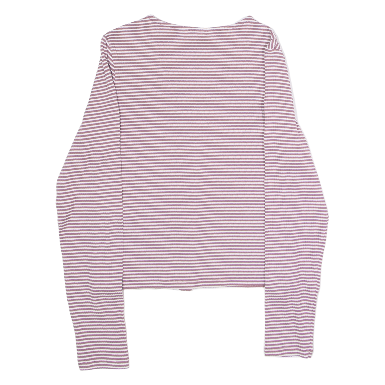 LEVI'S Womens Patterned Cardigan Maroon Striped V-Neck Tight Knit S