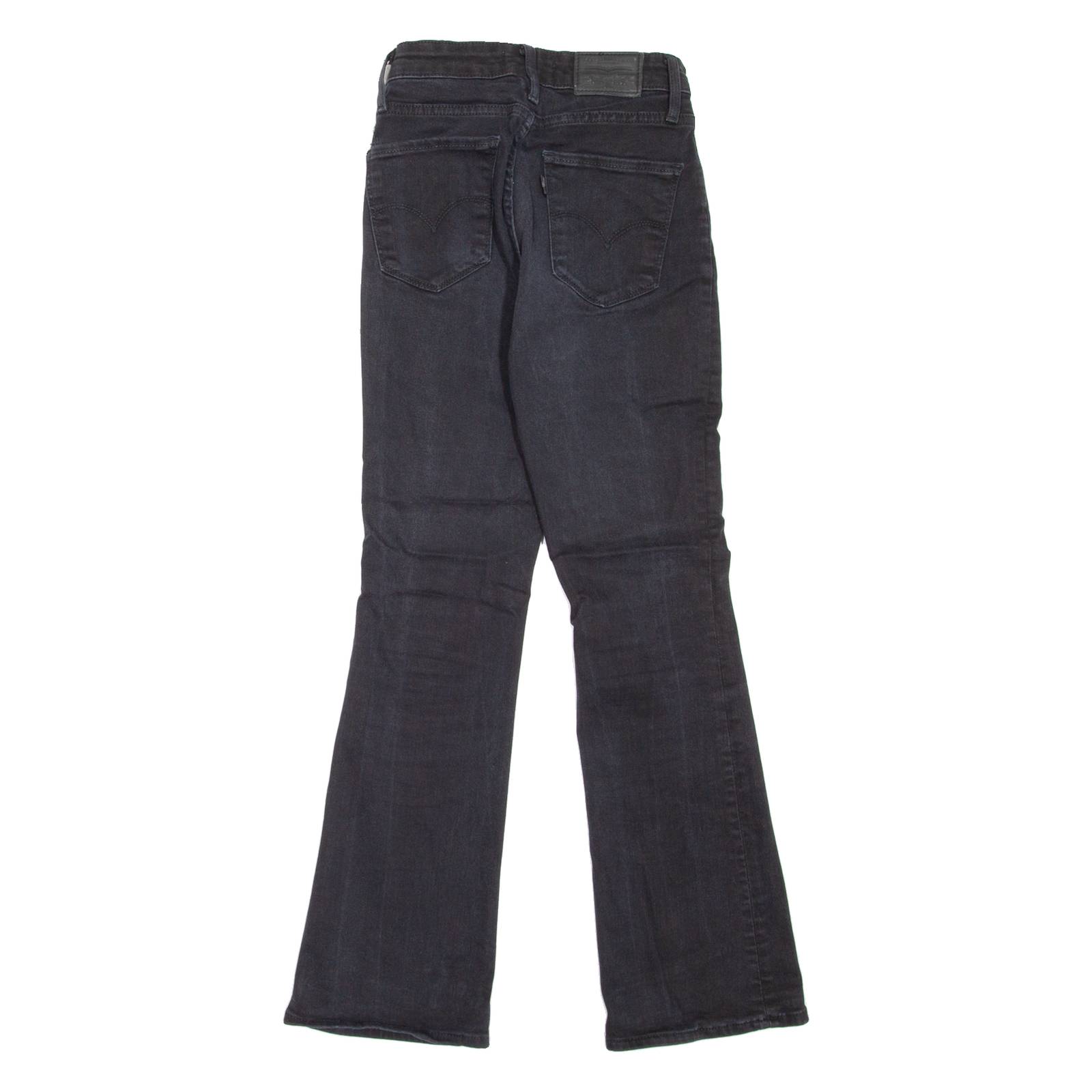 LEVI'S 725 High Rise BIG E Womens Jeans Black Regular Bootcut W21 L28