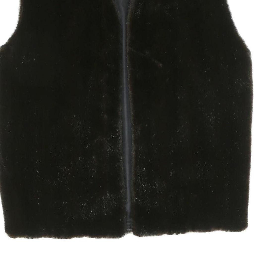 CITYLIFE Womens Black Outdoor Sleeveless Jacket XL Polyester Blend Woven Button