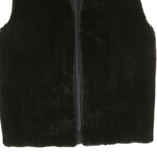 CITYLIFE Womens Black Outdoor Sleeveless Jacket XL Polyester Blend Woven Button