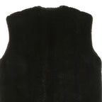 CITYLIFE Womens Black Outdoor Sleeveless Jacket XL Polyester Blend Woven Button