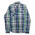 BARBOUR Mens Shirt Blue Check Long Sleeve S