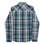 BARBOUR Mens Shirt Blue Check Long Sleeve S