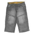ALCW Mens Cotton Grey Casual Shorts M W36 Functional Pocket Design