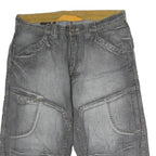 ALCW Mens Cotton Grey Casual Shorts M W36 Functional Pocket Design