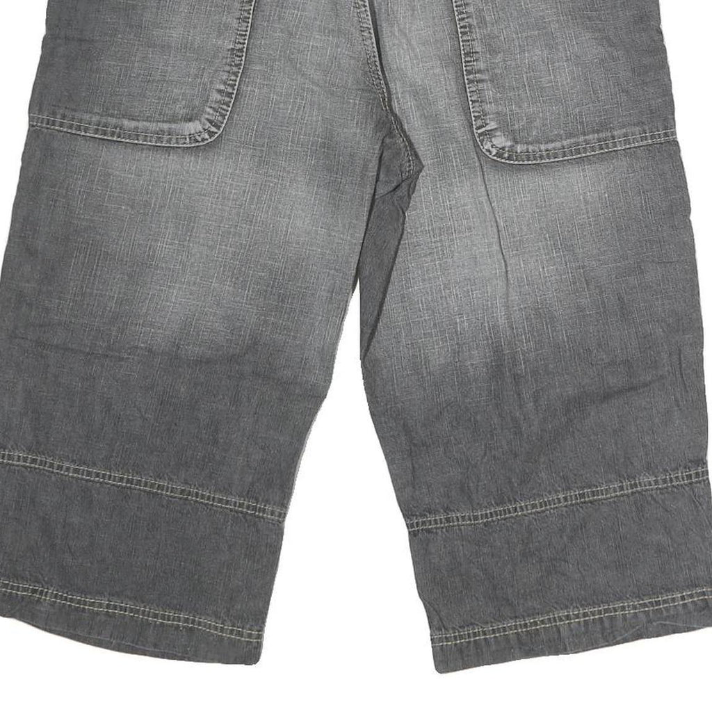 ALCW Mens Cotton Grey Casual Shorts M W36 Functional Pocket Design