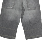 ALCW Mens Cotton Grey Casual Shorts M W36 Functional Pocket Design