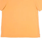 LAUREN RALPH LAUREN Womens Orange Short Sleeve Plain Polo Shirt L Cotton Casual