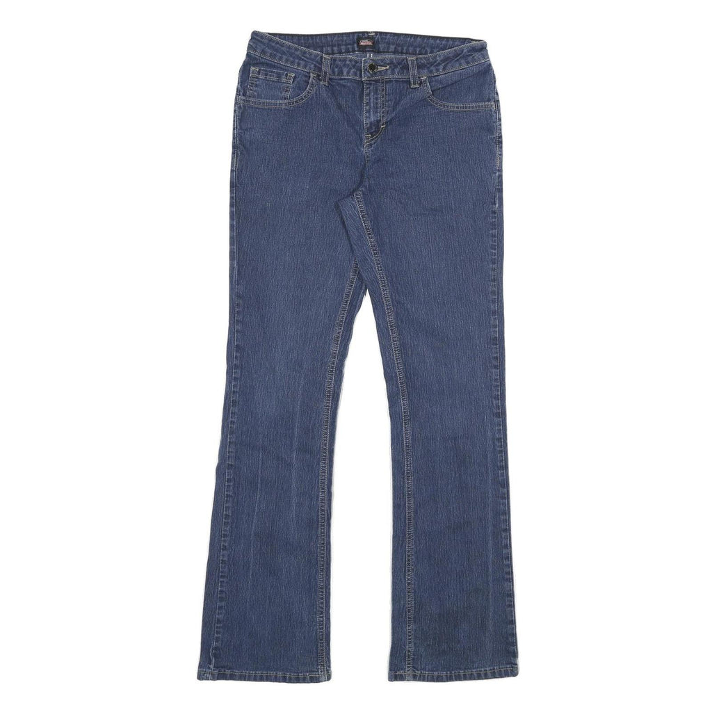 DICKIES Womens Jeans Blue Relaxed Bootcut Denim Medium W28 L31 Classic Casual