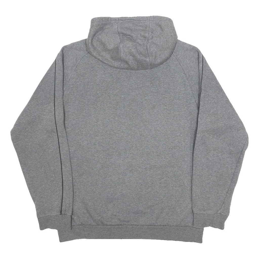ADIDAS Mens Grey Pullover Hoodie L Cotton Blend Casual Sports Sweatshirt