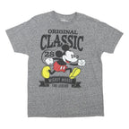 DISNEY Mens Grey Original Classic Mickey Mouse Graphic T-Shirt M Crew Neck Short