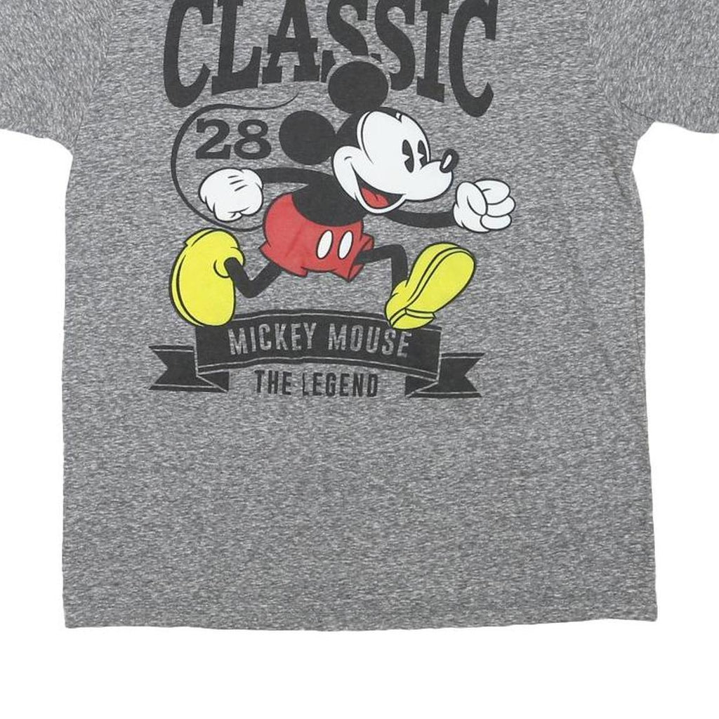 DISNEY Mens Grey Original Classic Mickey Mouse Graphic T-Shirt M Crew Neck Short