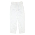 CATARINA Womens Cotton Blend White Relaxed Straight Trousers W28 L29 Stylish