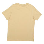 PUMA Mens Beige T-Shirt L Short Sleeve Crew Neck Cotton Blend Camouflage Print