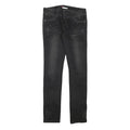 LEVI'S Womens Slim Black Denim Slim Fit Stretch W30 L32 Classic Jeans