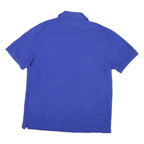TOMMY HILFIGER Mens Blue Polo Shirt XL Cotton Trim Fit Classic Logo