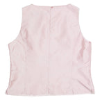 NADIA NARDI Womens Vest Pink Sleeveless 90s L
