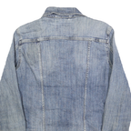 LEVI'S Womens Blue Denim Jacket M Cotton Button Front Classic Fit Casual