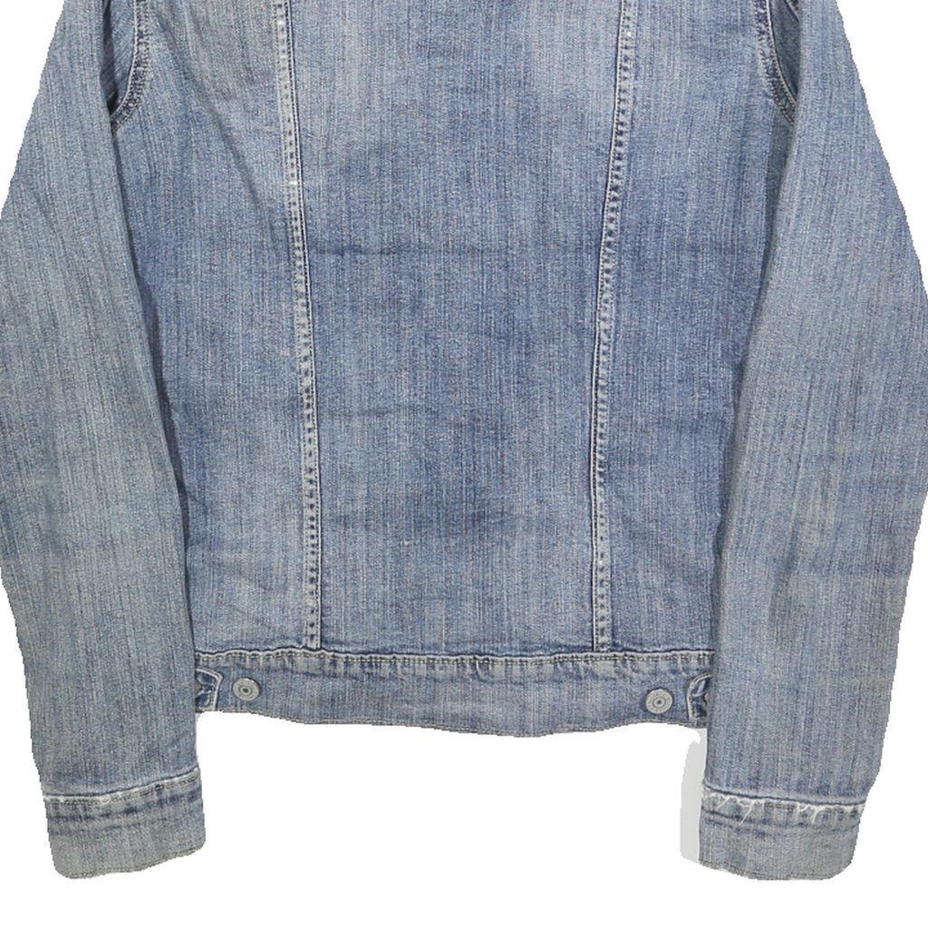 LEVI'S Womens Blue Denim Jacket M Cotton Button Front Classic Fit Casual