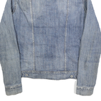 LEVI'S Womens Blue Denim Jacket M Cotton Button Front Classic Fit Casual