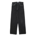UZZY Womens Jeans Black Relaxed Straight Denim W28 L30 Casual Comfortable Zip