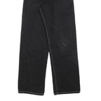 UZZY Womens Jeans Black Relaxed Straight Denim W28 L30 Casual Comfortable Zip